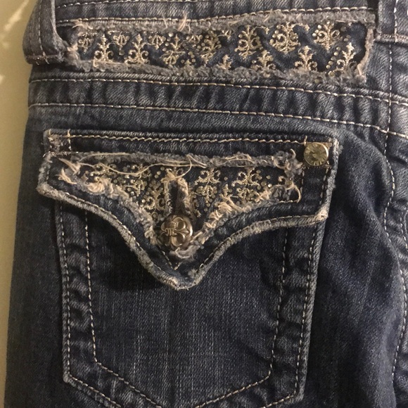 |Miss Me| Embellished Boot Cut Jeans Size 27 - Picture 2 of 8